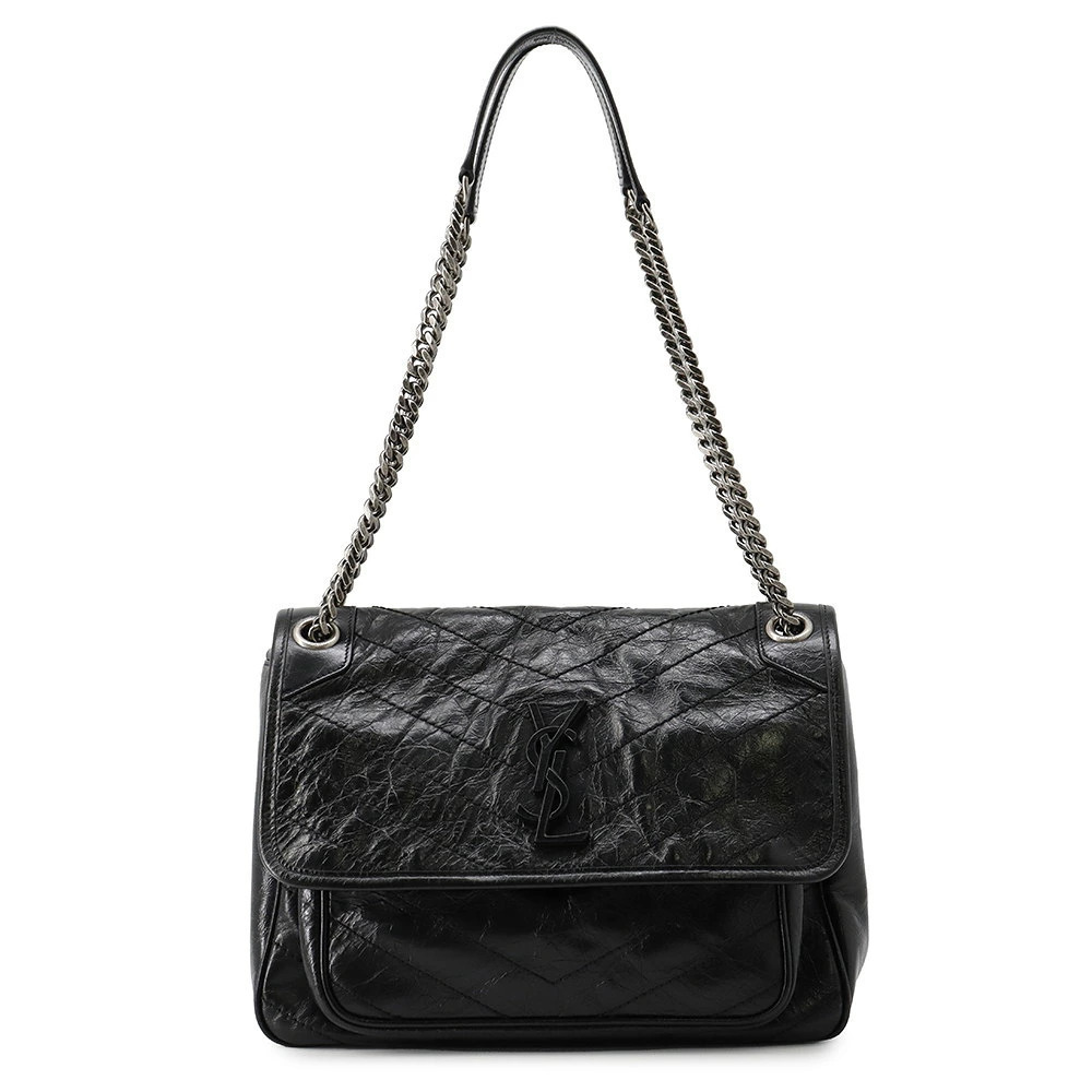 Saint Laurent Paris Chain Shoulder Bag Niki Black